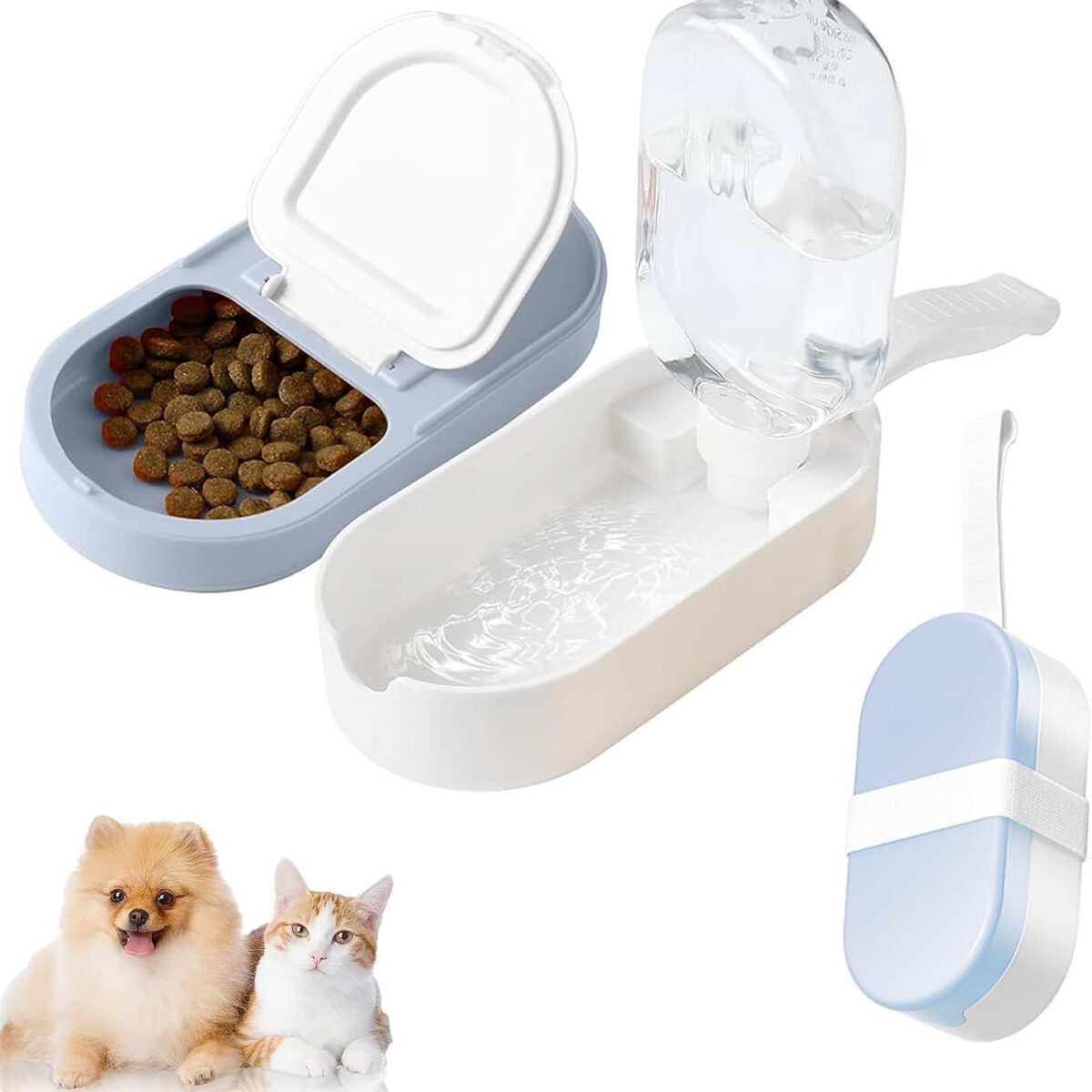 Two In One Dog Water Bottle And Food Container